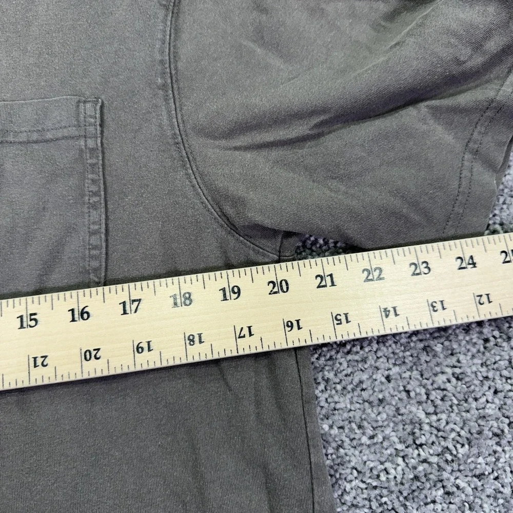 Duluth Trading Co Shirt Mens Medium Gray Longtail T Pocket Tee Workwear